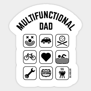 Multifunctional Dad (9 Icons) Sticker